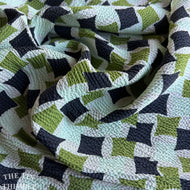 1940s Authentic Vintage Textured Silk Fabric - 34