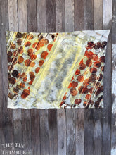 Load image into Gallery viewer, Botanical Printed Fabric by Sharon Mansfield - Eucalyptus Leaves Printed onto 100% Wool Fabric - Colorfast &amp; Washable - 36&quot; x 27&quot;
