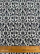 Load image into Gallery viewer, Authentic Vintage 1950s Small Flora and Fauna Print Cotton Fabric - 35&quot; Wide
