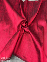 Load image into Gallery viewer, Red Silk Dupioni - 100% Silk Dupioni Fabric - 1 Yard
