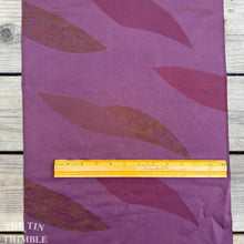 Load image into Gallery viewer, Japanese Kimono Fabric, Authentic Vintage - 14.5&quot; Wide - Plum Colored Silk
