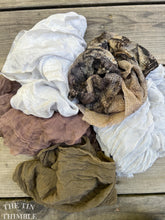 Load image into Gallery viewer, 2 Ounces of 100% Pure Silk Scraps - Vintage, New, Hand Dyed Assortment of Silk Weights and Weaves - Great for Collage, Nuno and Wet Felting
