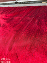 Load image into Gallery viewer, Red Silk Dupioni - 100% Silk Dupioni Fabric - 1 Yard
