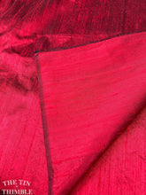 Load image into Gallery viewer, Red Silk Dupioni - 100% Silk Dupioni Fabric - 1 Yard
