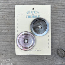 Load image into Gallery viewer, Mother of Pearl Buttons - Card of 2 - 36mm or 1 3/8 Inch
