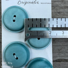 Load image into Gallery viewer, Vintage Plastic Buttons - Card of 4 - 23mm or 7/8 Inch
