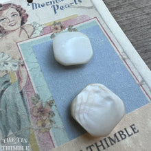 Load image into Gallery viewer, Mother of Pearl Buttons - Card of 2 - 11mm or 5/8 Inch
