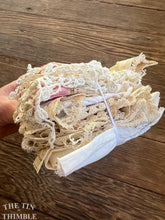 Load image into Gallery viewer, Vintage and Antique Lace and Linens Scrap Bundle - LSB36
