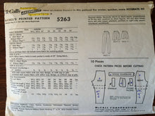 Load image into Gallery viewer, 1950&#39;s Pants Pattern / Shorts Pattern / Bermuda Shorts / McCall&#39;s 5263 / Waist 26 Hip 36 / Vintage Sewing Pattern / Cigarette Pants
