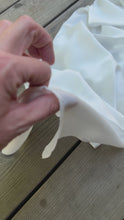 Load and play video in Gallery viewer, 19.5 momme 100% Silk Charmeuse Scarves - Multiple Sizes Available - Great for Botanical Dyeing
