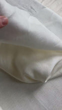 Load and play video in Gallery viewer, Heavyweight European Flax Linen - Off White - Sustainably Produced 280GSM Linen by the Yard

