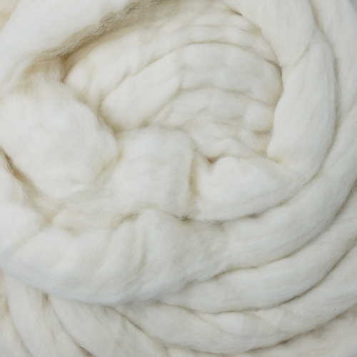 English Blend - 1 Ounce of Fiber for Spinning, Needle Felting, Wet Felting, Weaving - Natural White