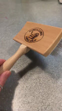 Load and play video in Gallery viewer, Burnishing Brush by Clemes &amp; Clemes - Handmade Brush for Drum Carding Made in California, USA
