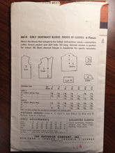 Load image into Gallery viewer, Vintage 1950s Butterick Girl&#39;s Blouse Pattern #6614 Size 14, Breast 32&quot; - Incomplete - 1950s Butterick / 50s Butterick / 19
