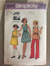 Load image into Gallery viewer, 1960s Simplicity Girl&#39;s Wrap Dress Blouse Pattern #8045 Size 7 &amp; 8, Breast 26 27&quot;   Vintage Simplicity / 60s Simplicity / Vintage Girl
