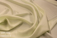 Silk Fabric / China Silk / Habotai / 1 Yard / 100% Silk / Pale Green Silk / Light Green Silk / Silk by Yard / Garment Fabric