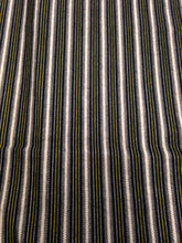 Load image into Gallery viewer, Vintage Flannel Fabric / Striped Flannel / Vintage Fabric - 1 Yard - Black Flannel / Pajama Fabric / Black White Flannel / Cotton Flannel
