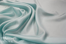 Load image into Gallery viewer, Silk Fabric / China Silk / Habotai Silk / 1 Yard / 100% Silk / Pale Aqua Silk / Blue Silk / Silk by Yard / Garment Fabric / Silk for Felting
