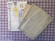 Load image into Gallery viewer, Skirt and Jacket Pattern / 1960s Simplicity Pattern #4812 Size 16 Bust 36&quot;  Vintage Simplicity Pattern / 60s Pattern / Boxy Jacket
