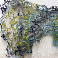 Tubular Yarn #2 / Felting Fiber / Cool Fiber - 18" - Nuno Felting / Wet Felting / Felting Supplies / Textural Fiber / Felting Yarn