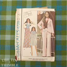 Load image into Gallery viewer, 1970&#39;s Sewing Pattern / Vintage Pattern /Mario&#39;s Corner / McCall&#39;s 4729 / Vest Pattern / Pants Pattern / Jacket Pattern / Skirt /QUICK LIST
