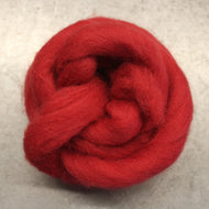 Strawberry CORRIEDALE Wool Roving - 1 oz - Nuno Felting / Wet Felting / Felting Supplies / Hand Felting / Needle Felting