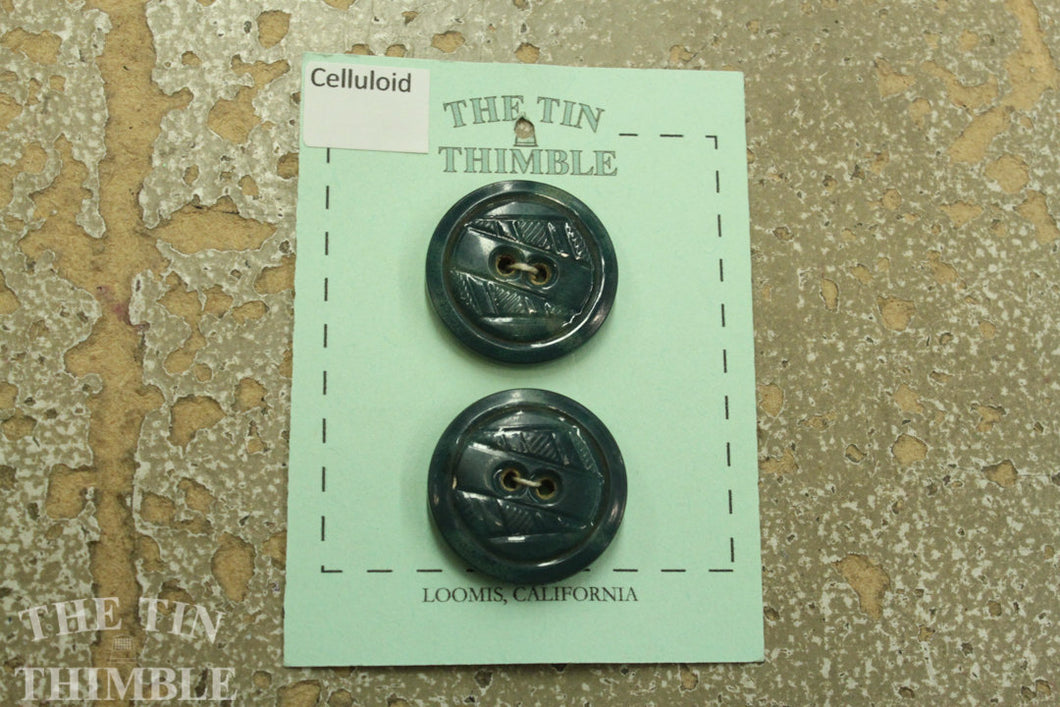 Celluloid Buttons #8  / Vintage Celluloid / 1930s Buttons / 1940s Buttons / Antique Buttons / Vintage Sewing Notions / Celluloid Buttons