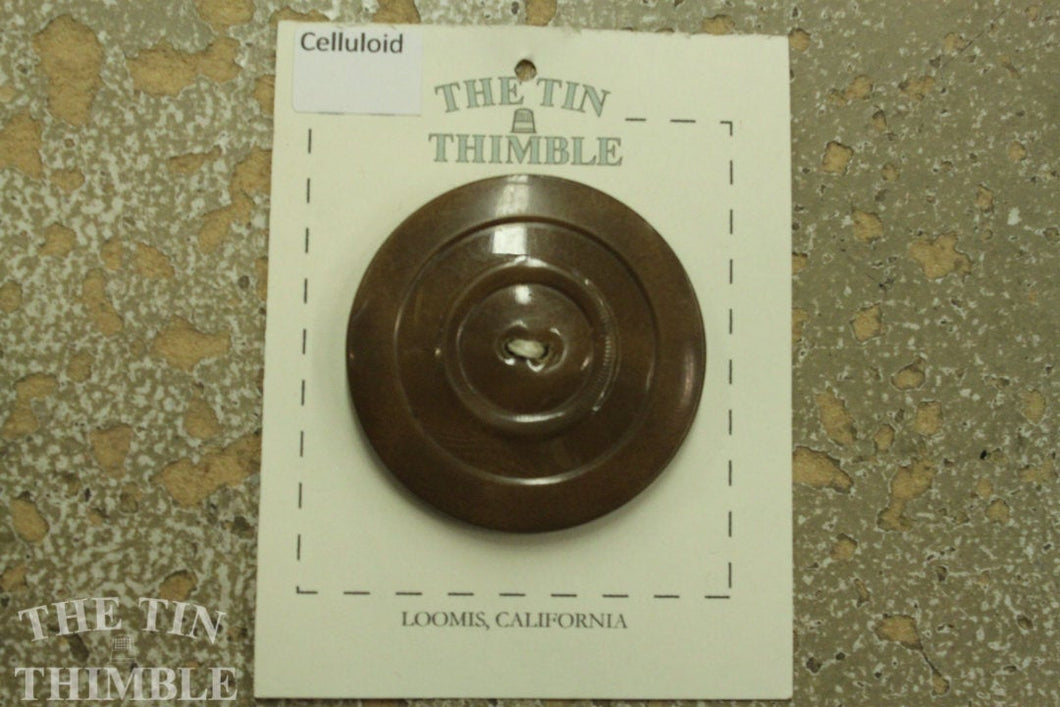 Celluloid Button #28/ Vintage Celluloid / 1930s Buttons / 1940s Buttons / Antique Buttons / Vintage Sewing Notions / Celluloid Buttons