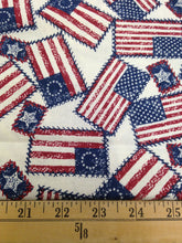 Load image into Gallery viewer, Patriotic Print - 1 yard / Cotton / Flag Fabric / Stars and Stripes / Signature Classics / Oakhurst Textiles / Red White and Blue / Quilting
