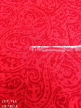 Load image into Gallery viewer, Red Lightweight Paisley Printed Fabric / Cotton Fabric - 1 Yard - Fabric Yardage /  Lightweight cotton / Paisley print / Cotton Paisley
