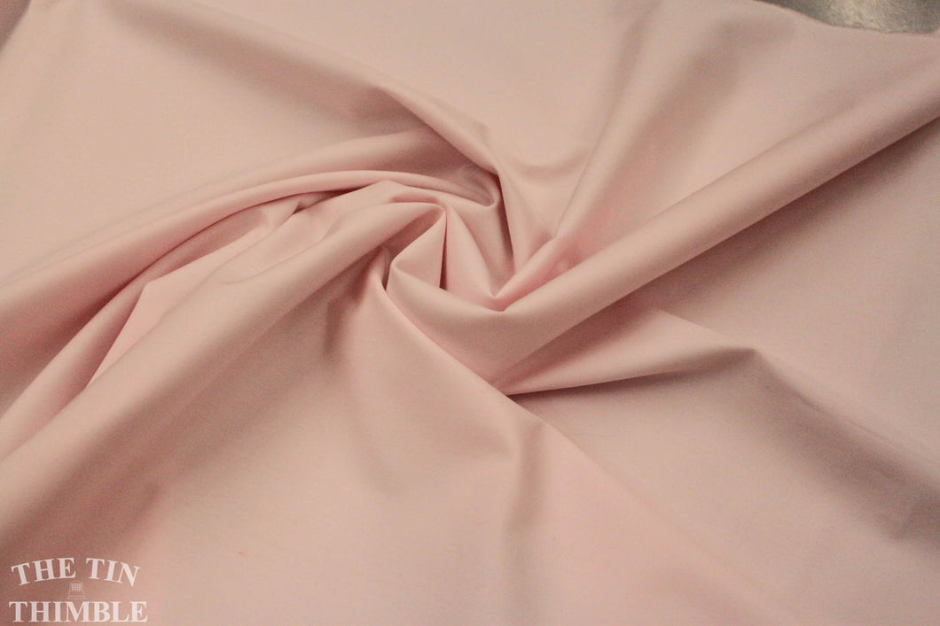 Cotton Poplin Fabric / Pink Poplin - 1 Yard - Poplin by Yard / Quality Poplin / Pink Fabric / Solid Pink Cotton / Apparel Fabric