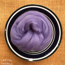 Load image into Gallery viewer, Periwinkle Merino Wool Roving for Felting, Spinning or Weaving - 1 oz - Nuno, Wet or Needle Felting Fibers
