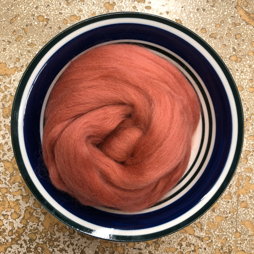 Mulberry Merino Wool Roving for Felting, Spinning or Weaving - 1 oz - Nuno, Wet or Needle Felting Fibers