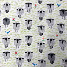 Load image into Gallery viewer, Happy Drawing by Ed Emberley for Cloud 9 Fabric - Sheep - Organic Cotton Fabric - 1 Yard
