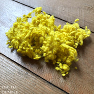 Yellow Dyed Wool Nepps or Nibs for Felting by DHG / 1/8 Oz or More / Commercially Dyed Textural Fibers for Nuno or Wet Felting