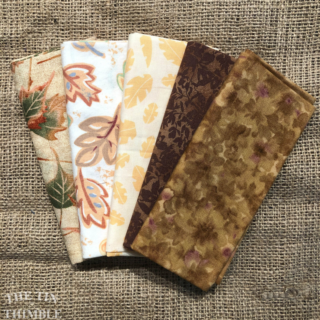 Fat Quarter Bundle / Brown Fabric / Fat Quarters / Quilting Fabric / Fat 1/4 / Great for Making Masks! / 100% Cotton