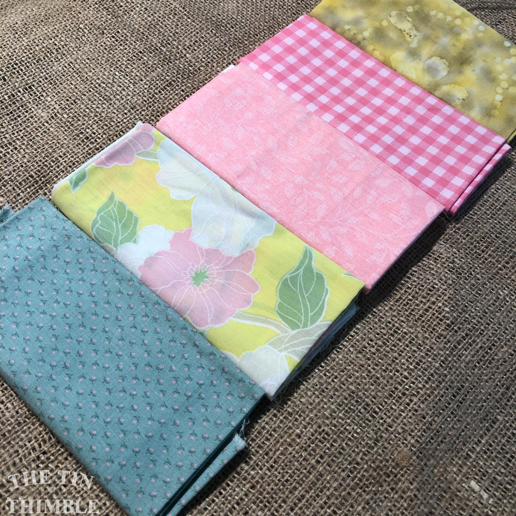Fat Quarter Bundle / Pink and Yellow Fabric / Fat Quarters / Quilting – The  Tin Thimble