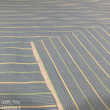 Load image into Gallery viewer, Cotton Seersucker Fabric / 100% Cotton Seersucker in Blue &amp; White Stripe  / By the Yard
