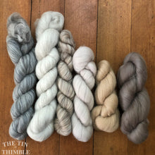 Load image into Gallery viewer, merino wool roving pack in neutral colors
