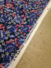 Load image into Gallery viewer, Purple Floral Quilting Fabric by Cranston Print Works - 3/4 Yard / Cotton / Cotton Floral / White Flowers / Purple White
