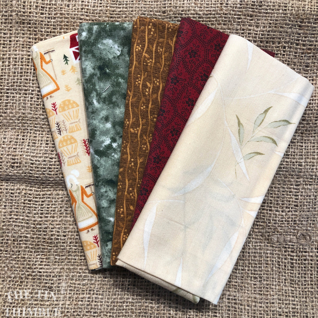 Fat Quarter Bundle / Green and Red Fabric / Fat Quarters / Quilting Fabric / Fat 1/4 / Great for Making Masks! / 100% Cotton