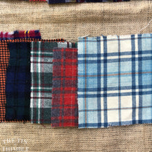 Load image into Gallery viewer, 100% Wool Felt Square - Vintage Plaid Wool - Wool Flat Felt Fabric for Embroidery, Applique &amp; Crafts
