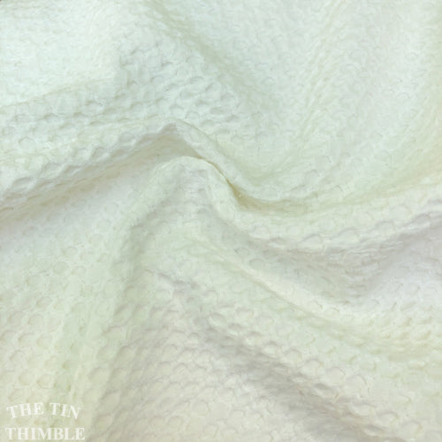 Textured Waffle Cotton Fabric / 