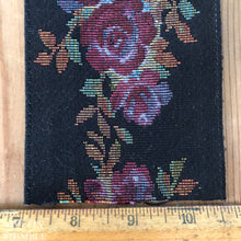 Load image into Gallery viewer, Wide Embroidered Trim - By the Half Yard - Vintage Jacquard Floral Ribbon Trim

