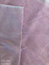 Load image into Gallery viewer, Vintage Narrow Pink and White Striped Cotton Fabric - By the Yard
