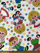 Load image into Gallery viewer, Vintage Doll Print Cotton Fabric - 7/8 Yard x 44&quot;
