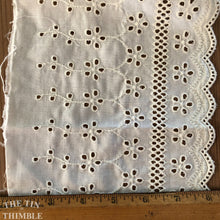 Load image into Gallery viewer, Vintage Cotton Eyelet Trim - Scalloped Edge Cotton Edging
