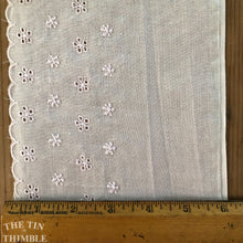 Load image into Gallery viewer, Light Pink Vintage Cotton Eyelet Trim - Scalloped Edge Cotton Edging
