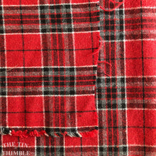 Load image into Gallery viewer, Great Wool/Poly/Rayon Plaid Fabric - 1 Yard / Wool by Yard / Plaid Wool / Wool Yardage / Apparel Fabric / Garment Fabric
