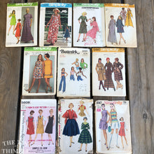 Load image into Gallery viewer, Lot of  10 Vintage Simplicity Sewing Patterns - Bust 32 1/2&quot; - #P30 - S8147, S4392, S5608, S5190, B3025, S9885, S9722, S7952, S7520, S9080
